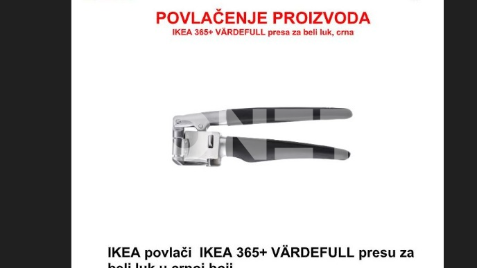 Povlačenje prese za beli luk